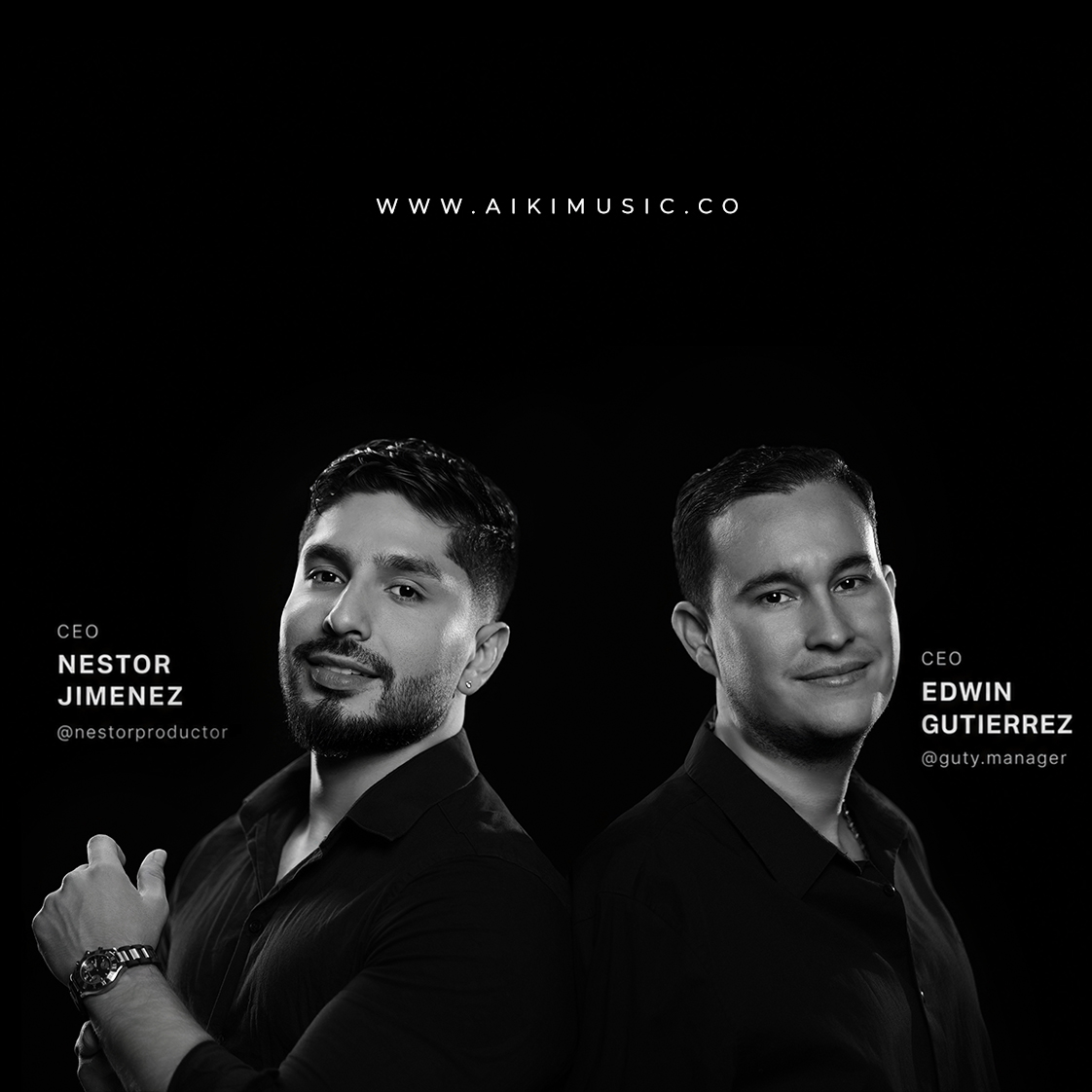 Nestor Jimenez y Edwin Gutierrez — CEOs de AIKI Entertaiment